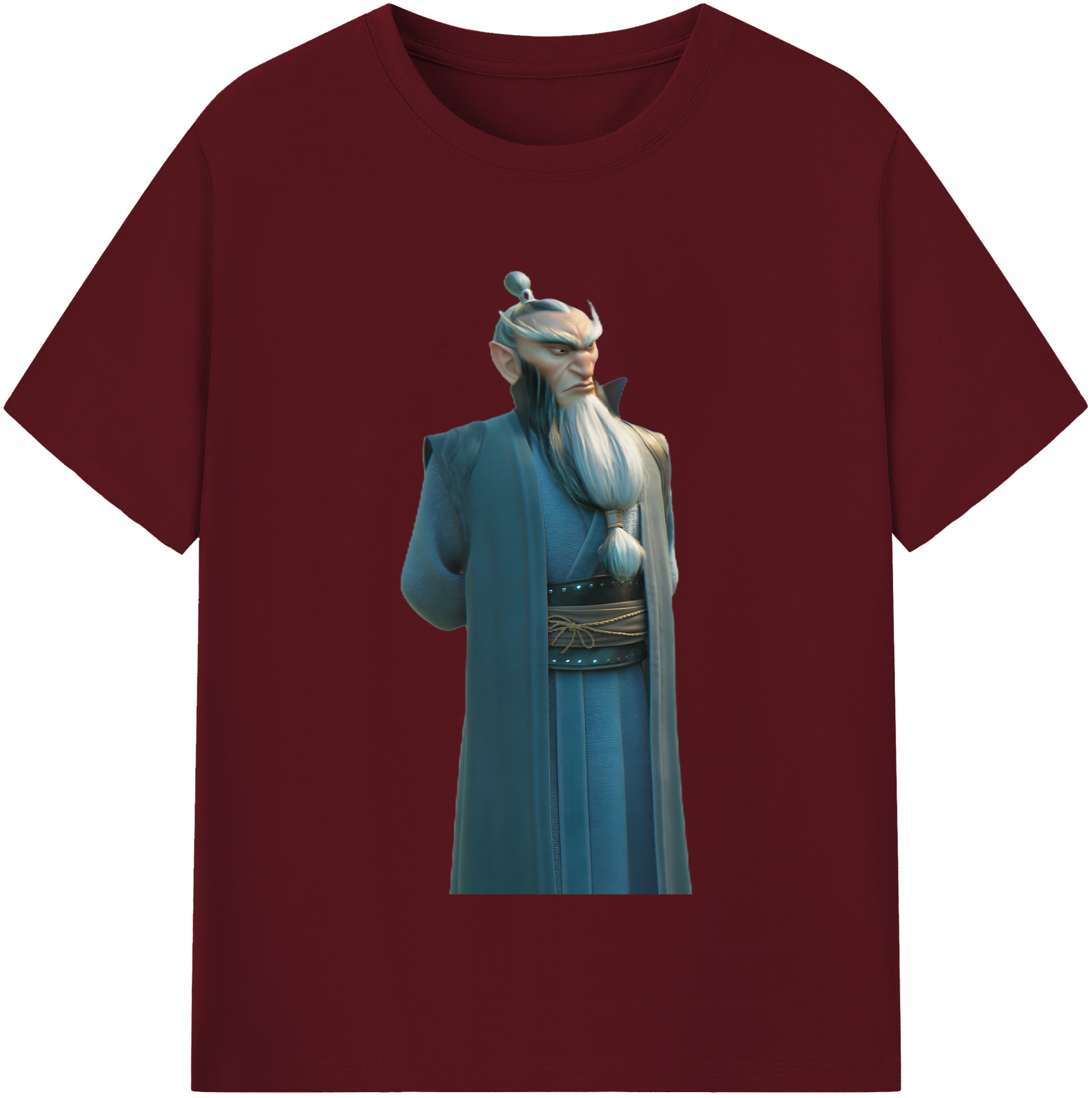 （画像用） Ne Zha 2 ナタ 魔童の大暴れ 綿100％半袖Tシャツ（フロントプリント）